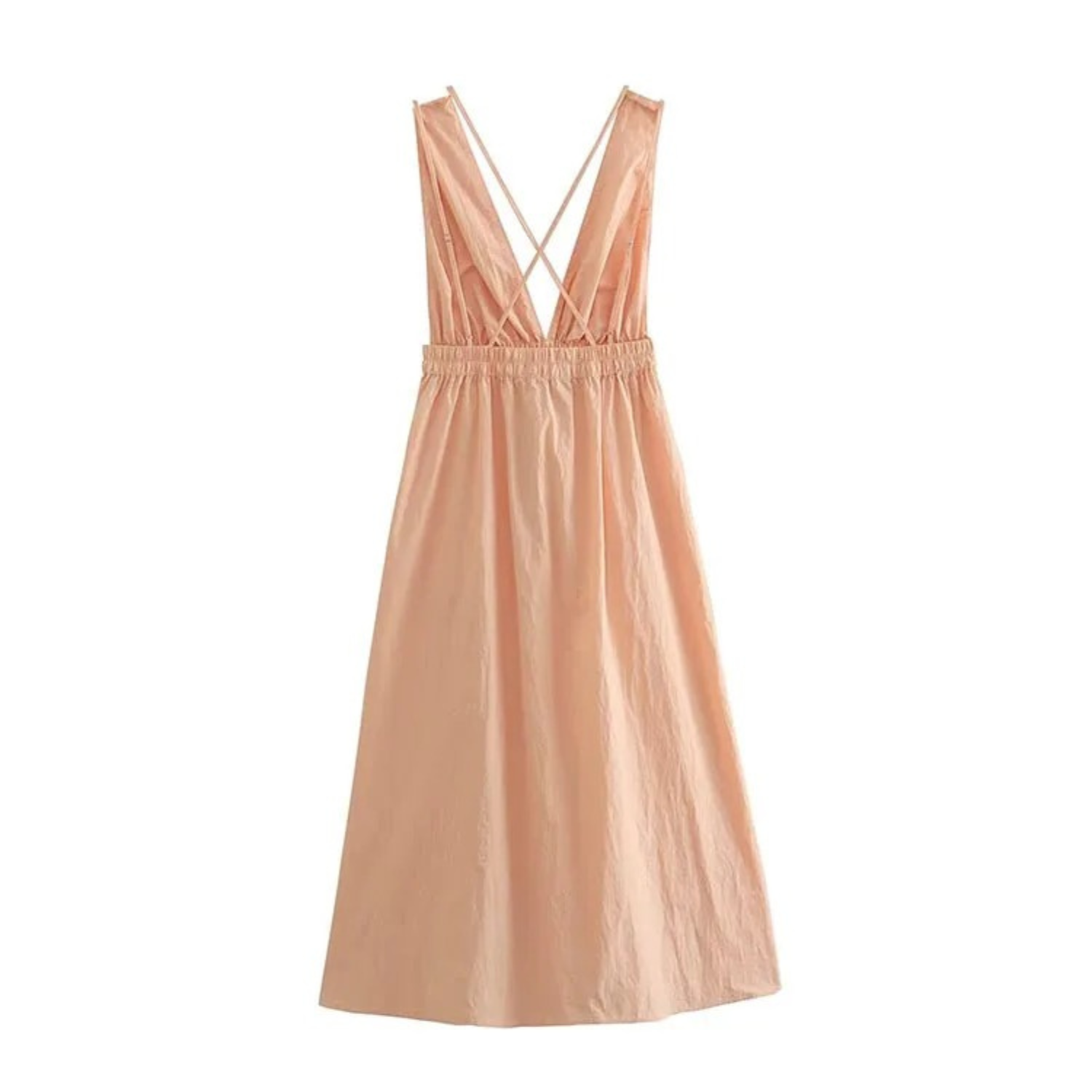 Sophie | Sleeveless Midi Dress with V-Neck and Elastic Waist